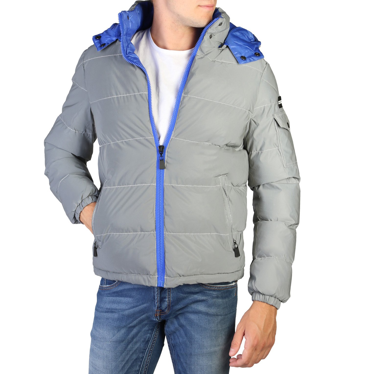 Alessandro Dell'Acqua Men's Jacket Grey 348293 - grey-1 L