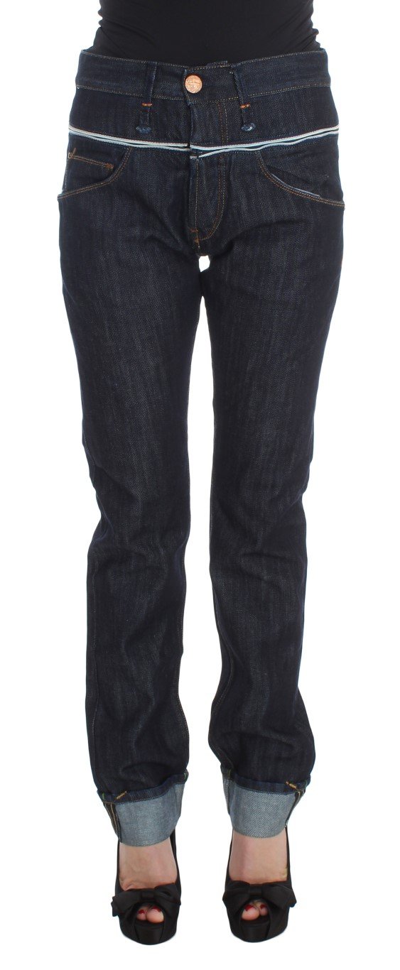 Acht Women's Cotton Straight Fit High Waist Jeans Blue SIG30560 - W28