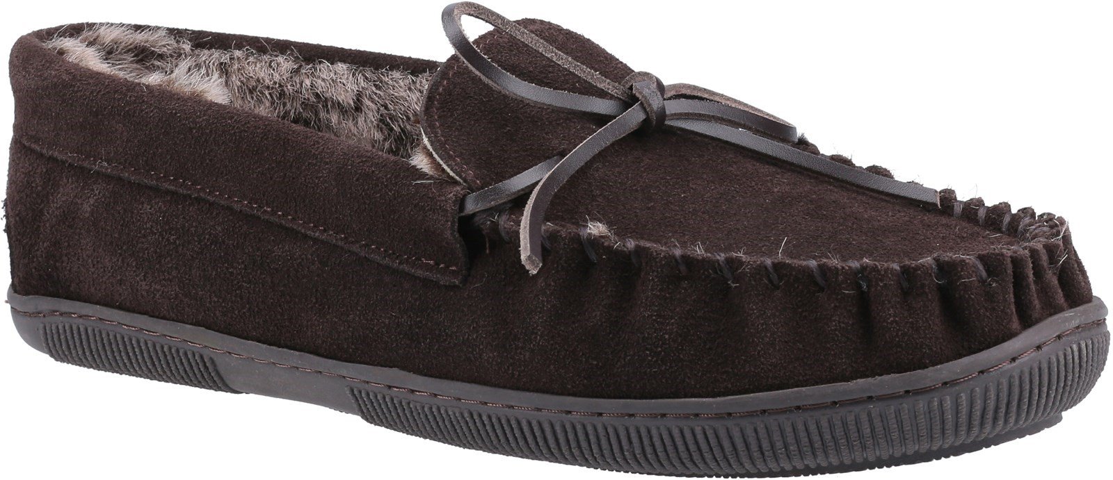 Hush Puppies Men's Ace Slip On Slipper Various Colours 29191 - Chocolate 6
