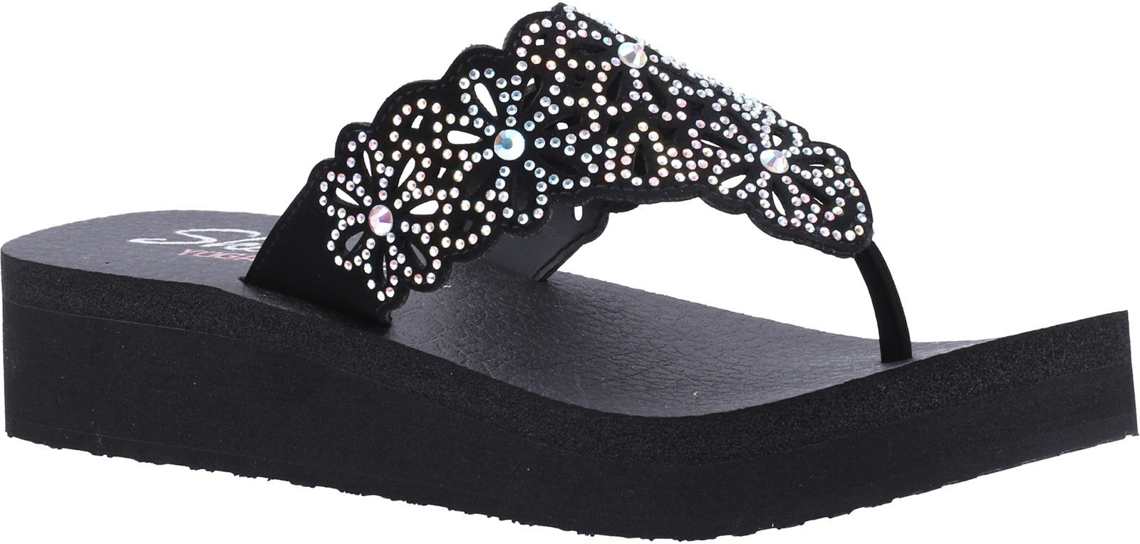 Skechers Women's Vinyasa Pretty Summer Sandal Various Colours 32173 - Black 3
