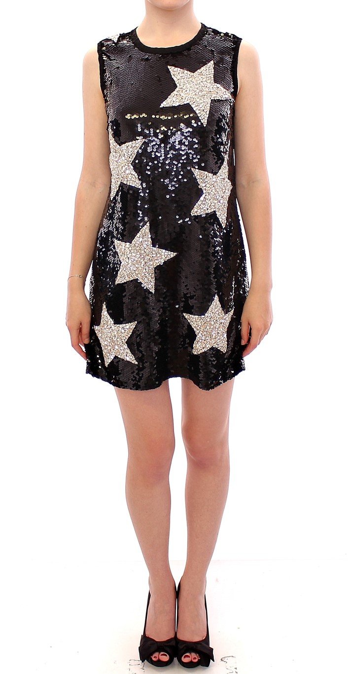 Dolce & Gabbana Women's Crystal Swarovski Sheath Dress Black GSS10004 - IT44|L