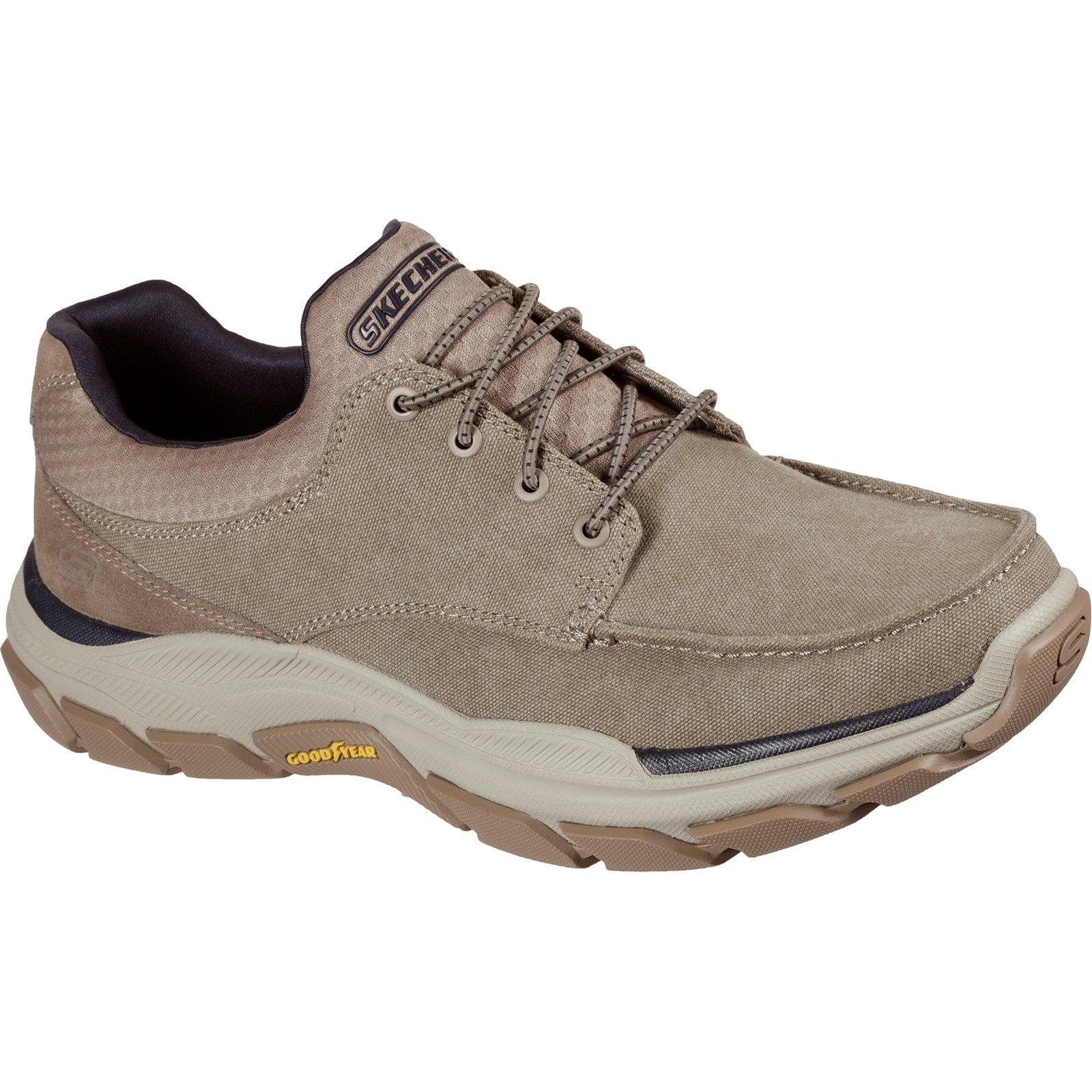Skechers Men's Respected Loleto Slip On Trainer Taupe 32194 - Taupe 9