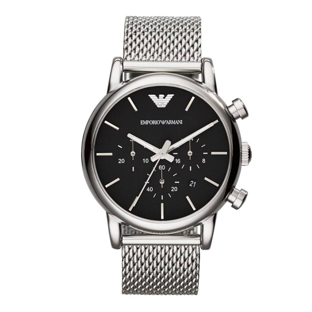 Emporio Armani Men's Luigi Chronograph Stainless Steel Watch Silver AR1811