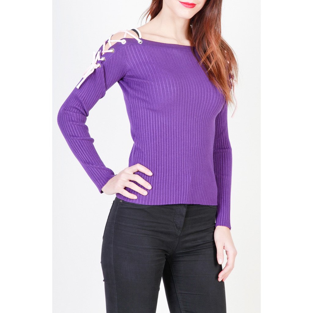 Pinko Women's Sweater Violet 1G12N7-Y3LL - violet XS