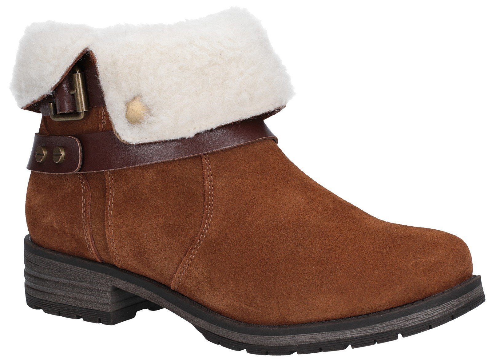 Fleet & Foster Women's Soda Ankle Boot Black 27145-45603 - Tan 3