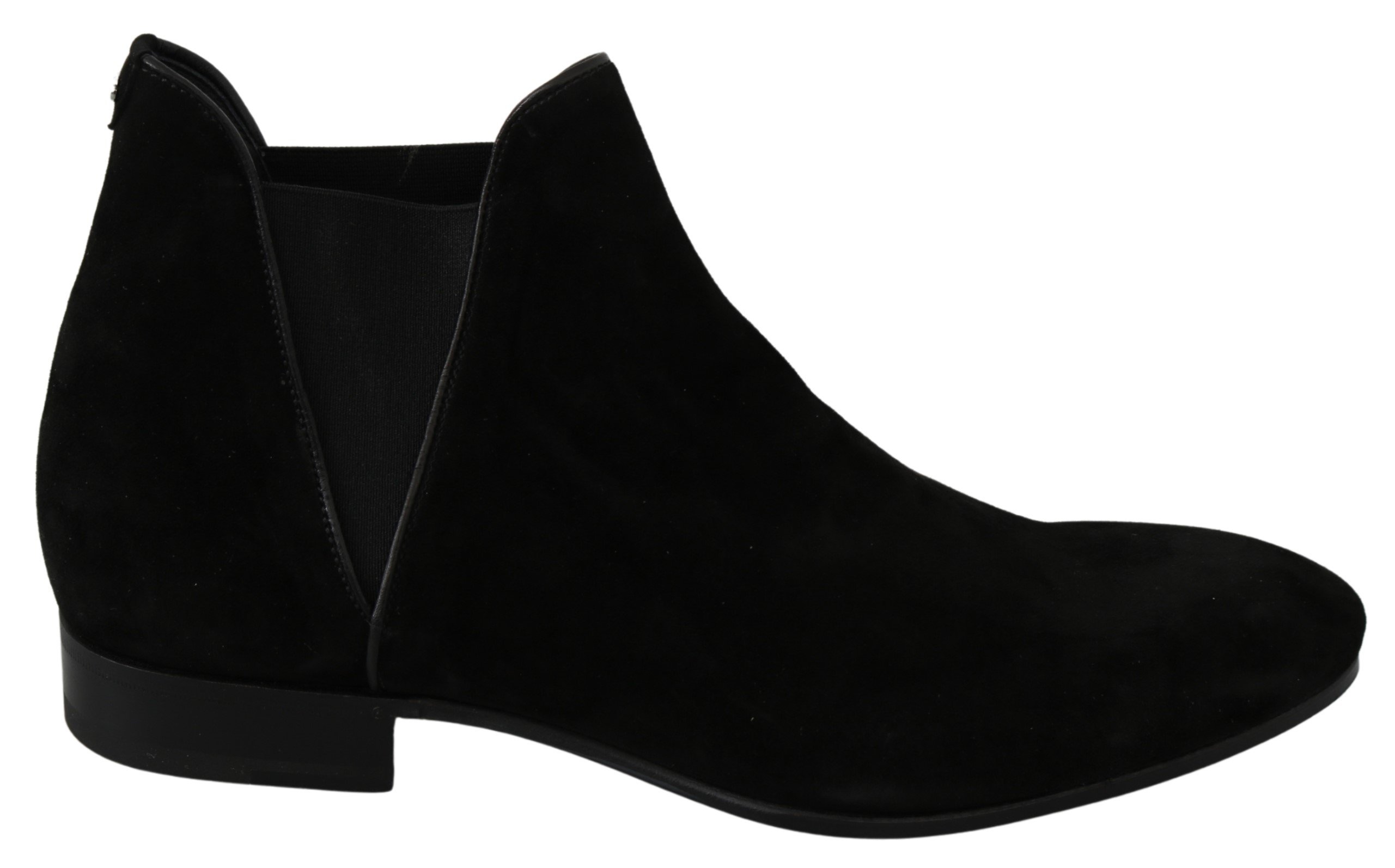 Dolce & Gabbana Men's Suede Leather Chelsea Boots Black MV3047 - EU44/US11