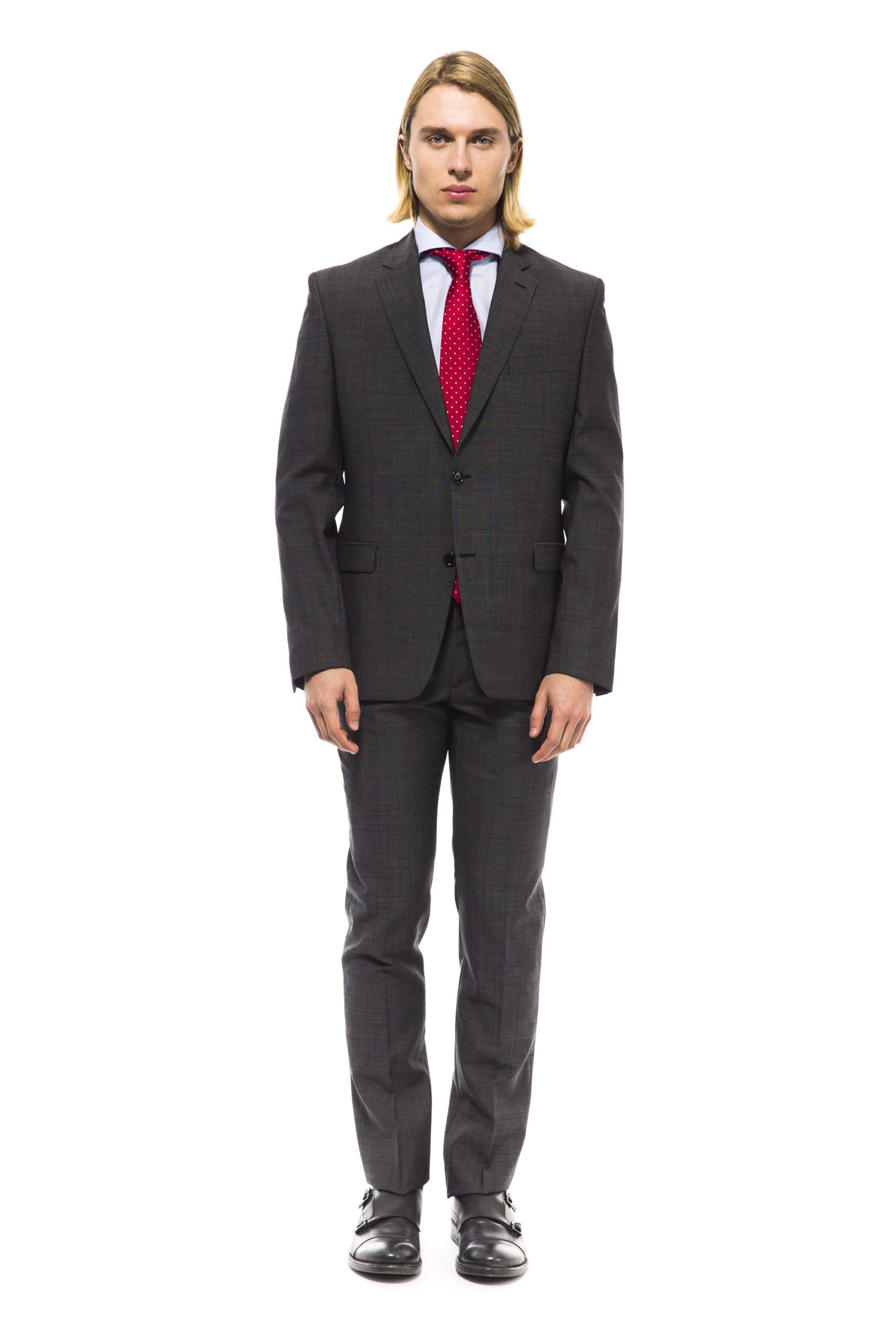 Uominitaliani Men's Suit Gray UO995858 - IT50 | L