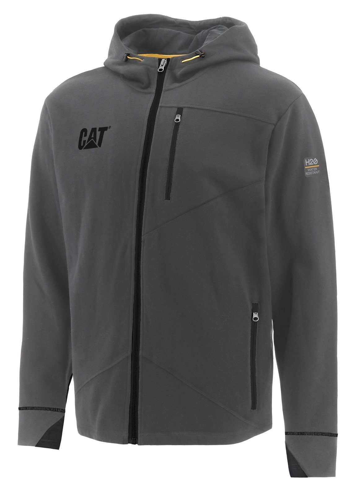 Caterpillar Unisex H2O Zip Work Sweatshirt Various Colours 31679 - Dark Shadow Sml