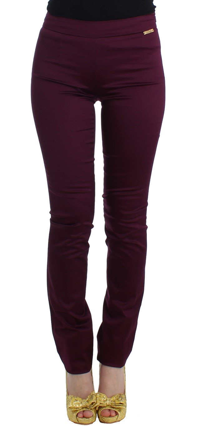 John Galliano Women's Slim Fit Trouser Purple SIG11719 - IT40|S