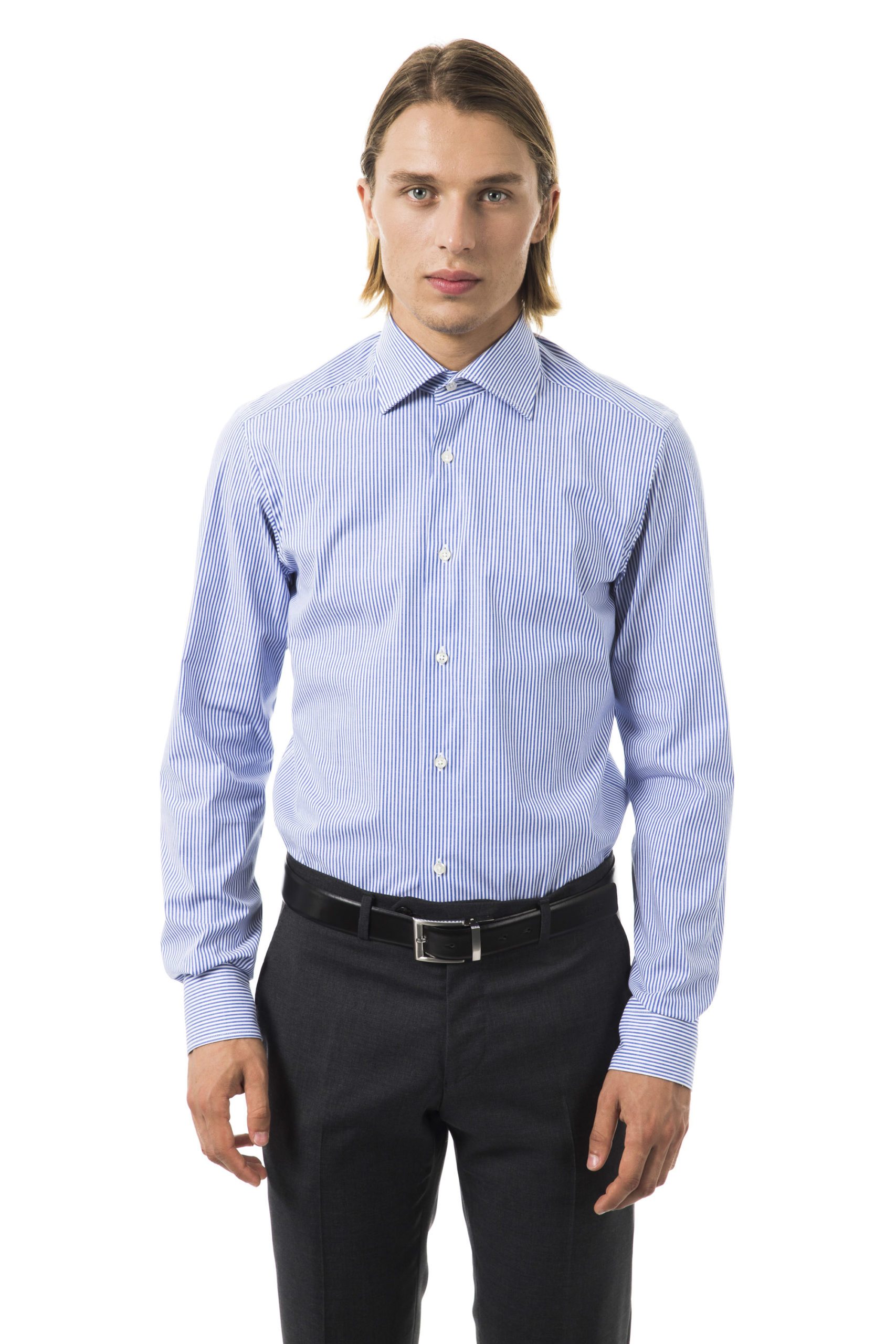 Uominitaliani Men's Azzurro Shirt Light Blue UO1394658 - M