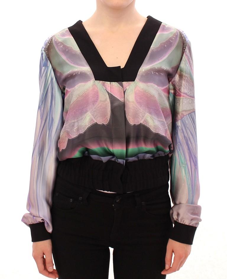 Sergei Grinko Women's Silk Jacket Multicolor GSS10638 - IT40|S