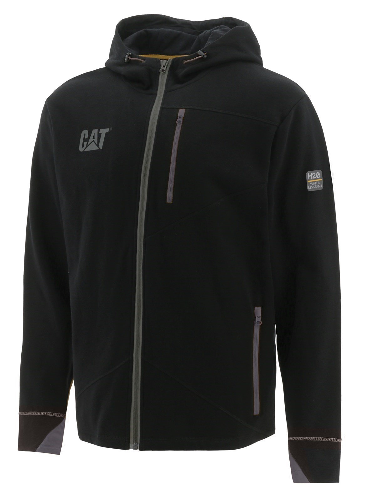 Caterpillar Unisex H2O Zip Work Sweatshirt Various Colours 31679 - Black Sml