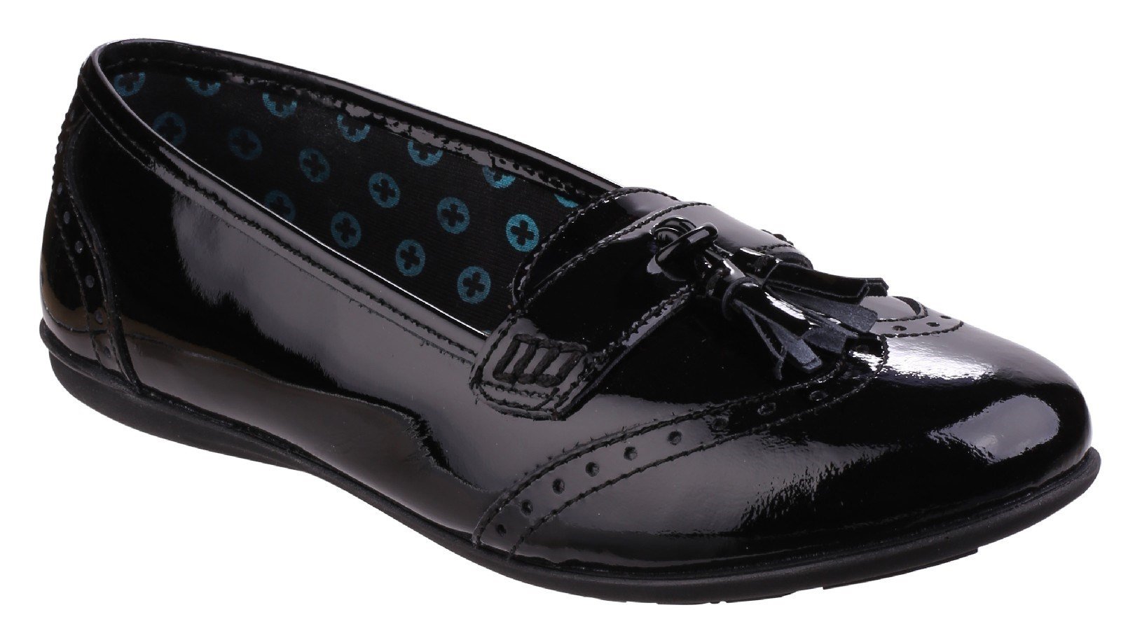 Hush Puppies Women's Esme School Shoe Black 25334 - Black 13.5 UK