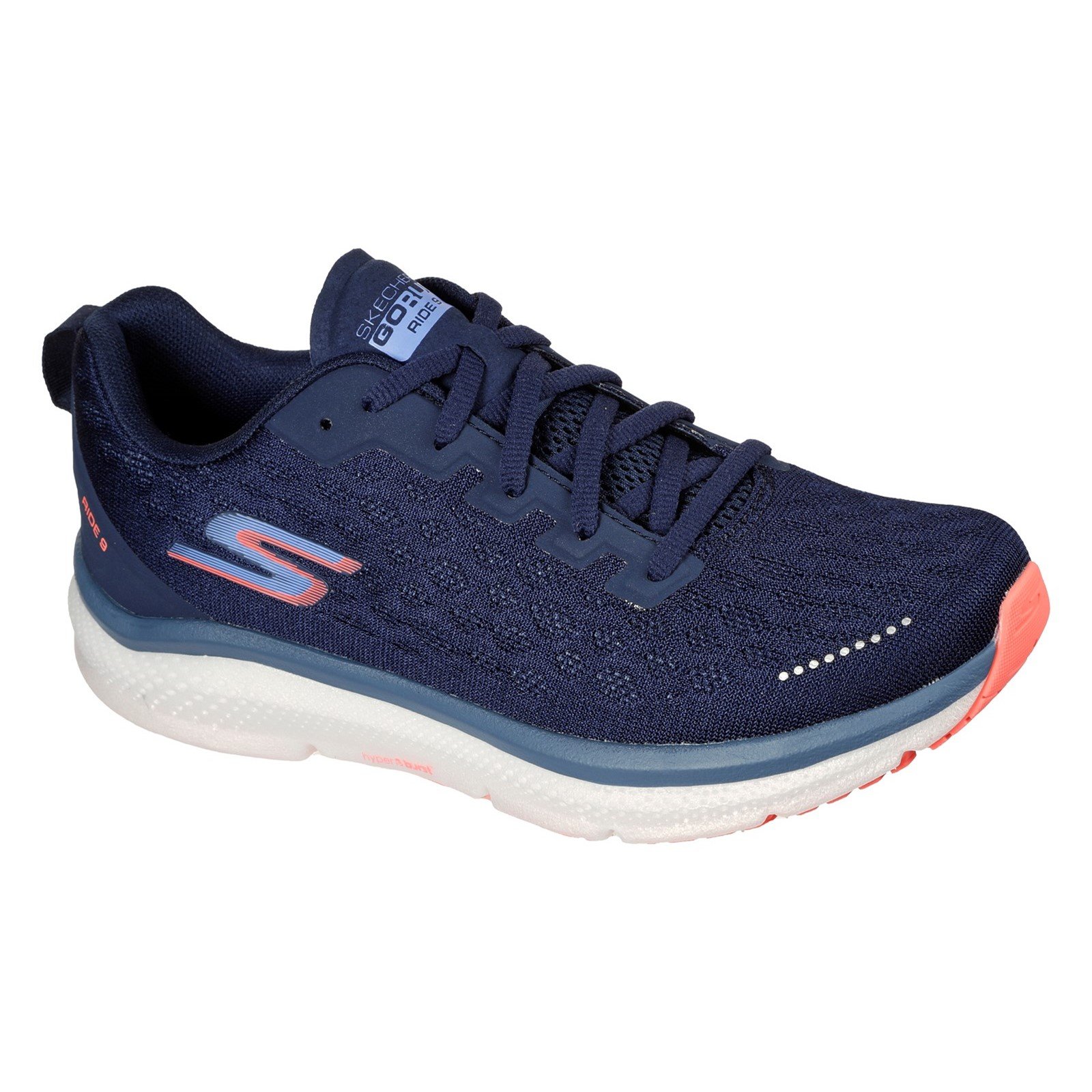 Skechers Women's Go Run Ride Trainer Various Colours 32704 - Navy/Purple 7