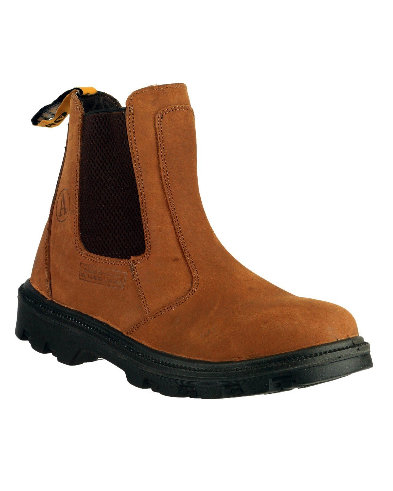 Amblers Unisex Safety Water Resistant Pull on Dealer Boot Brown 08154 - Brown 6
