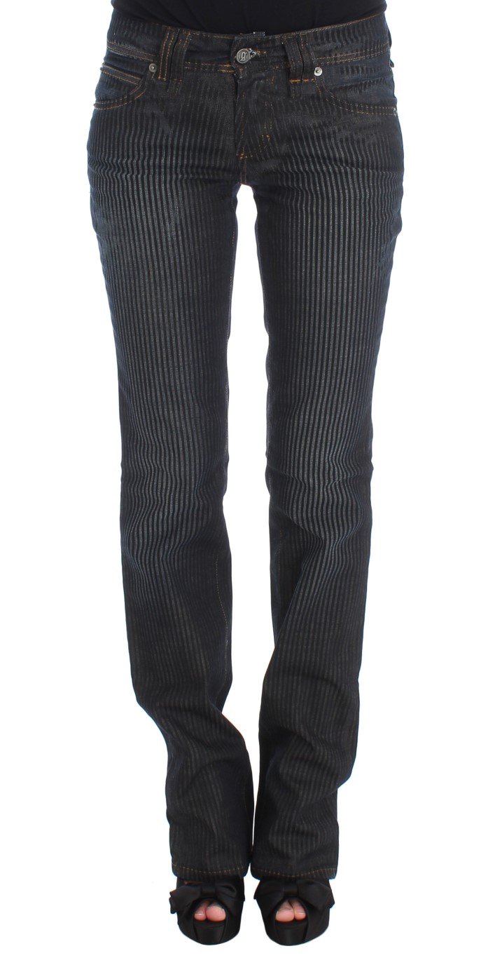 John Galliano Women's Cotton Blend Slim Fit Bootcut Jeans Blue SIG30194 - W24