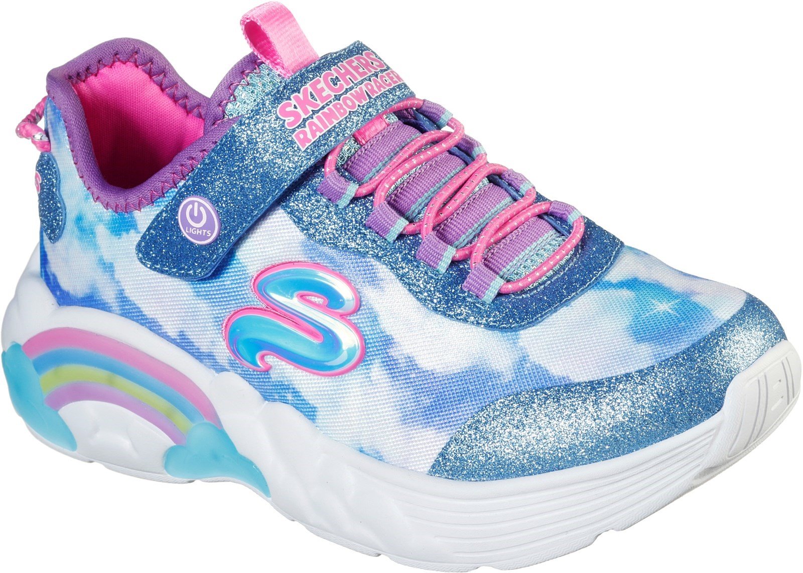 Skechers Kid's Rainbow Racers Trainer Blue 31150 - Blue 9.5