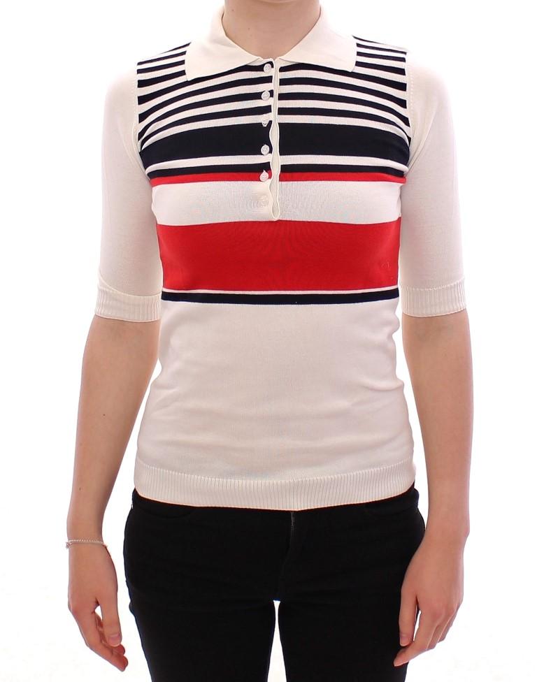 Dolce & Gabbana Women's SS Cotton Polo T-Shirt White MOM11145 - XS