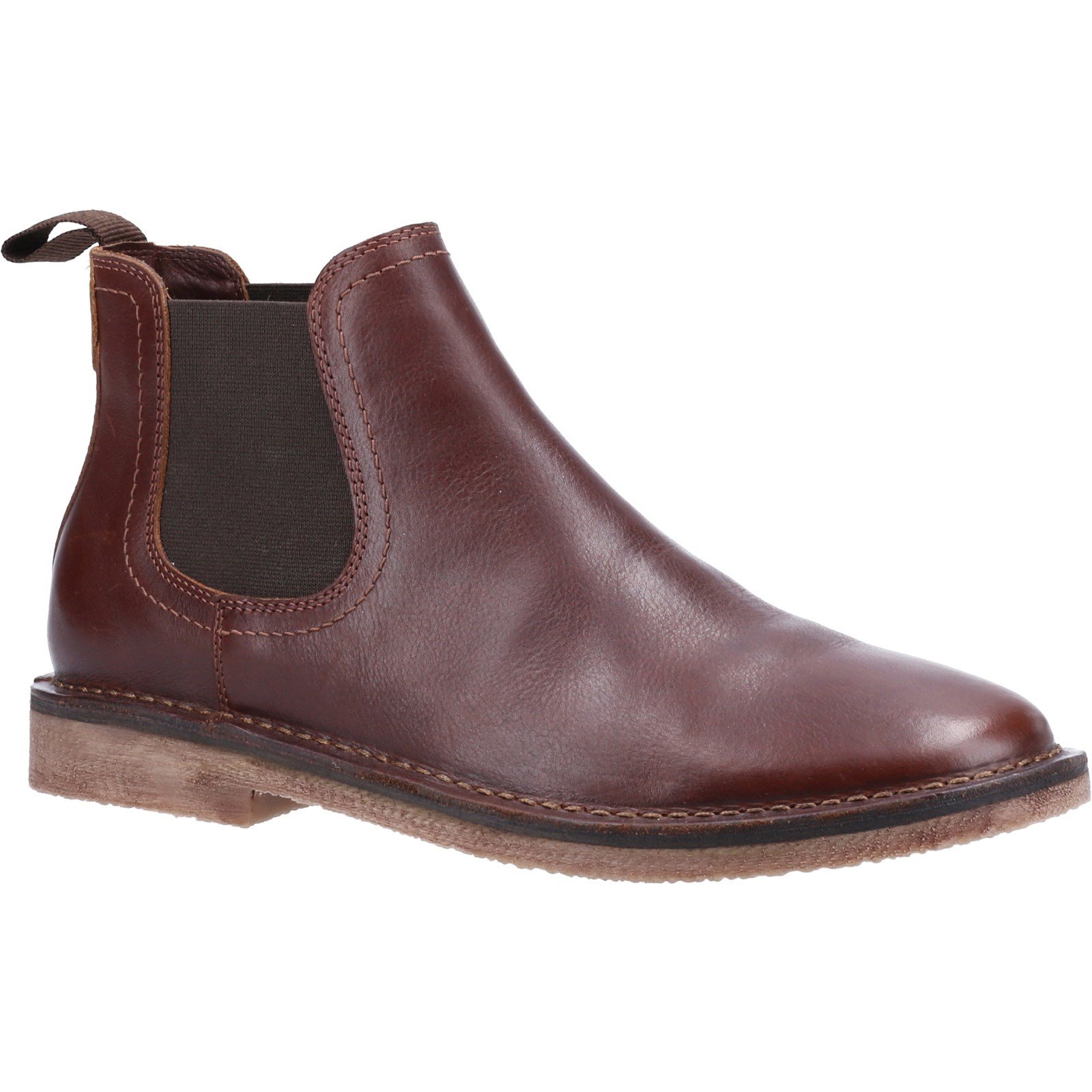 Hush Puppies Men's Shaun Leather Chelsea Boot Various Colours 32897 - Brown 11