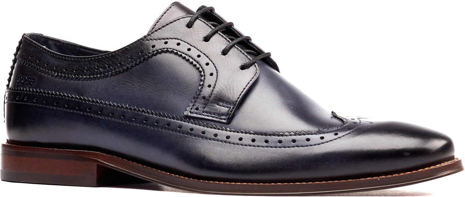 Base London Men's Havisham Plain Toe Derby Shoe Various Colours 32247 - Navy 7