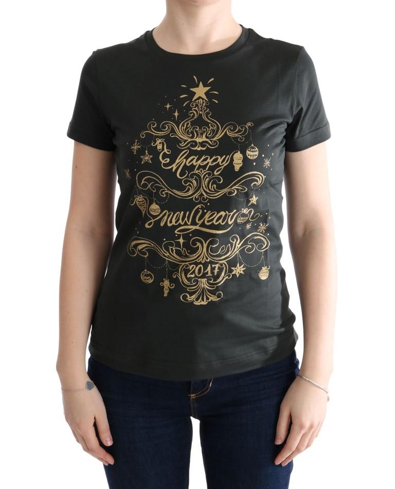 Dolce & Gabbana Women's Cotton Motive T-Shirt Green TUI10006 - IT40|S