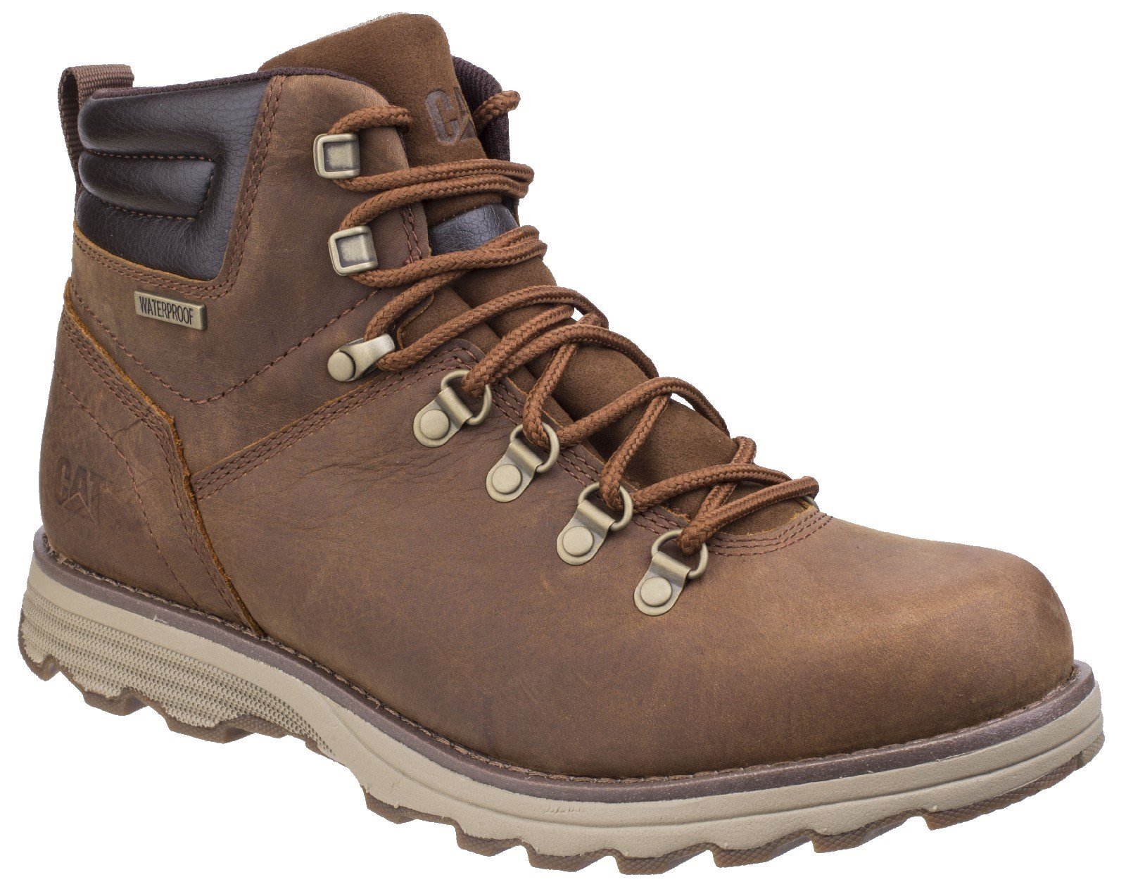 CAT Lifestyle Men's Sire Waterproof Lace Up Boot Brown Sugar 26181 - Brown Sugar 7