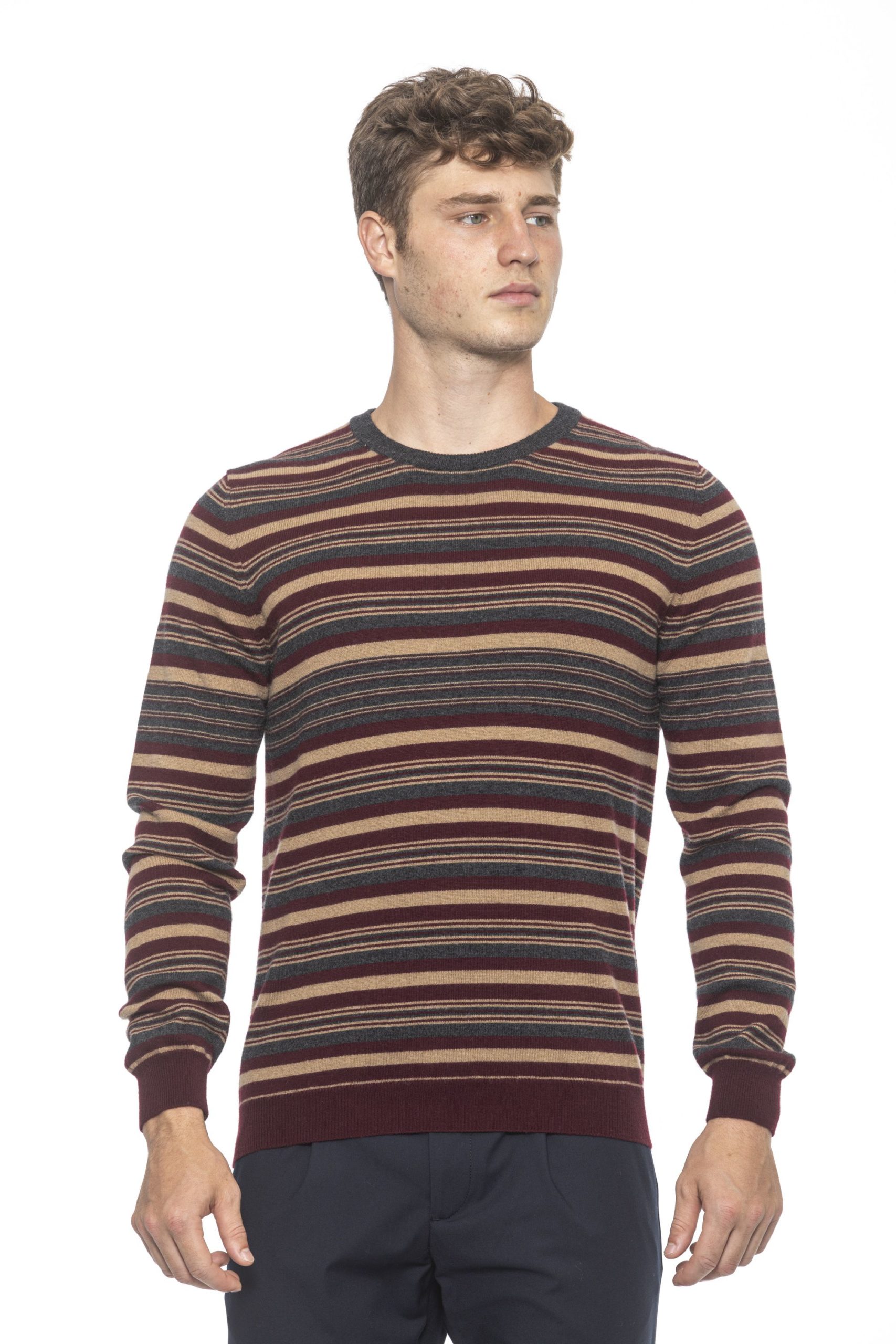 Alpha Studio Men's Mosto Sweater Brown AL1192002 - IT46 | S