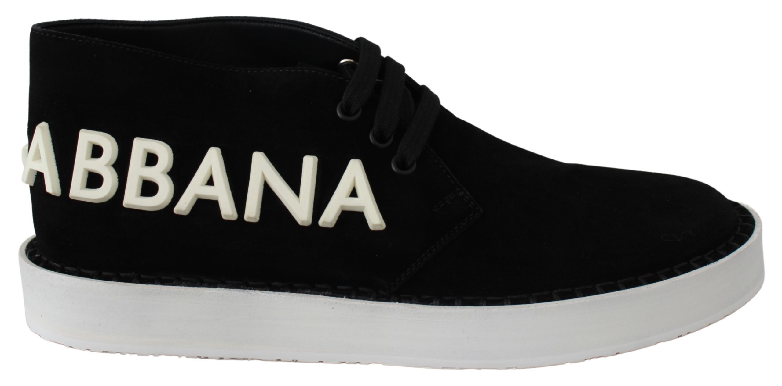 Black Leather Derby Logo Casual Sneakers Derby Shoes - EU39/US6