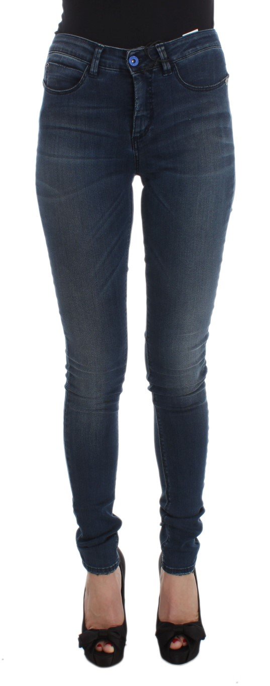 Costume National Women's Cotton Blend Slim Fit Jeans Blue SIG32578 - W26