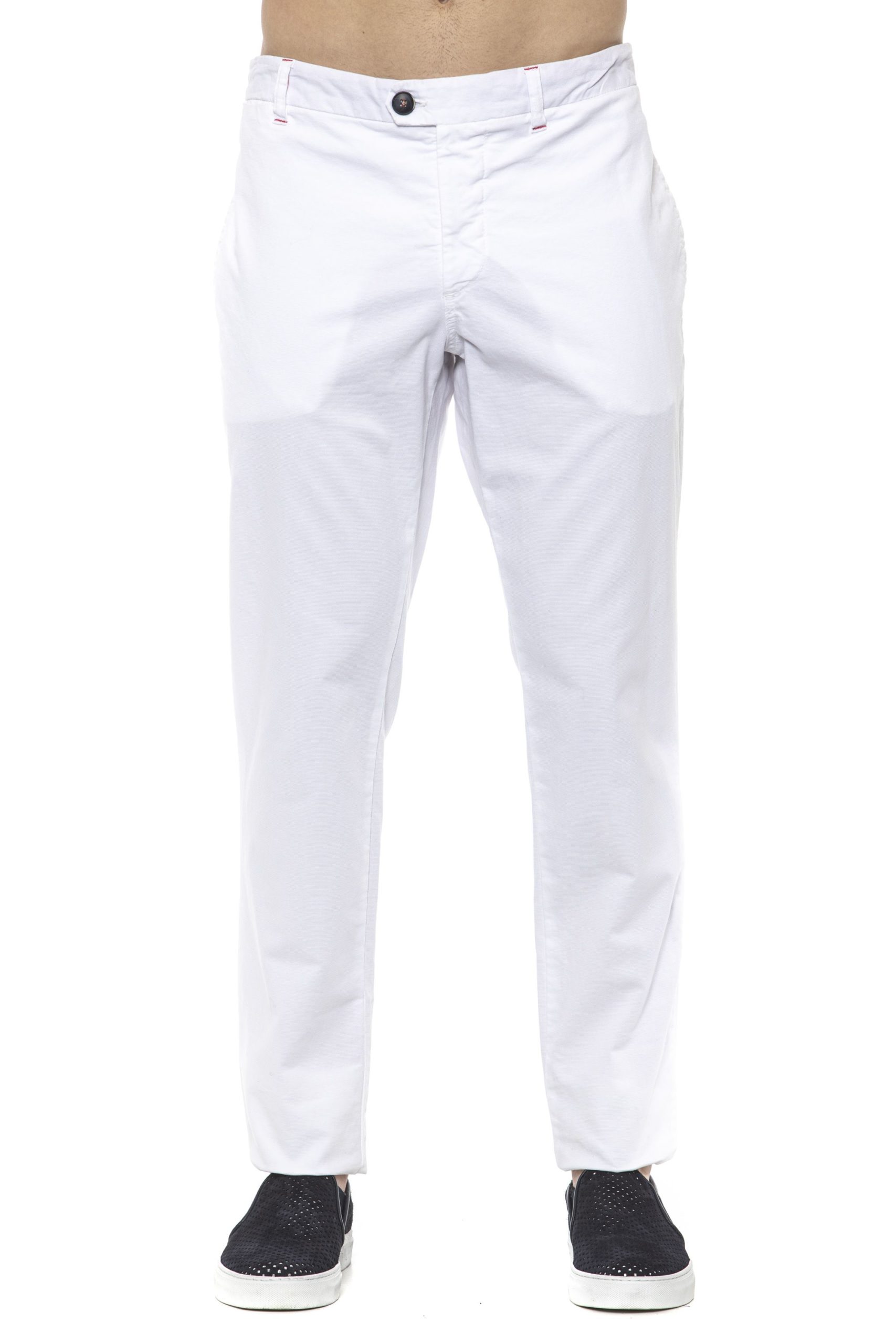 Alpha Studio Men's Biancoottic Trouser White AL1394970 - IT48 | M