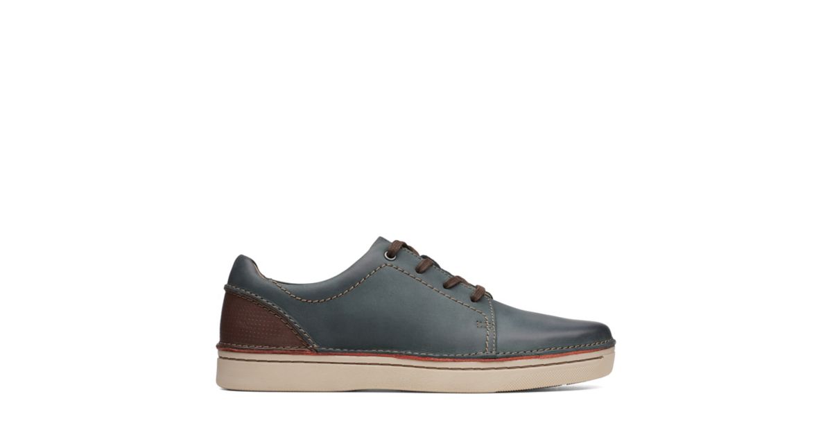 Clarks Men’s Kitna Stride Leather Shoes Slate 5050409477793 - 8 UK Slate