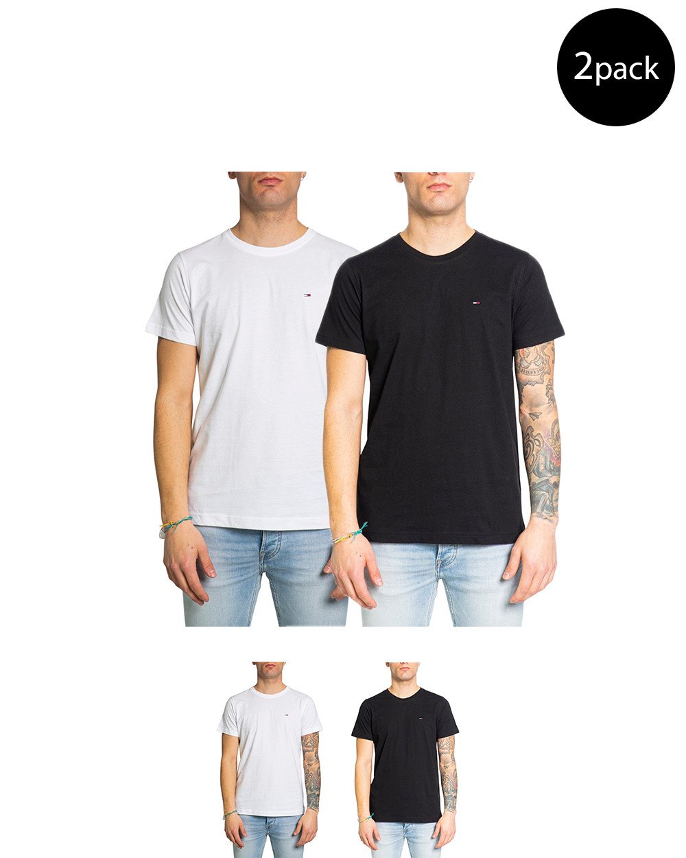 Tommy Hilfiger Jeans Men's T-Shirt Multicolor 213703 - multicolor-1 XS