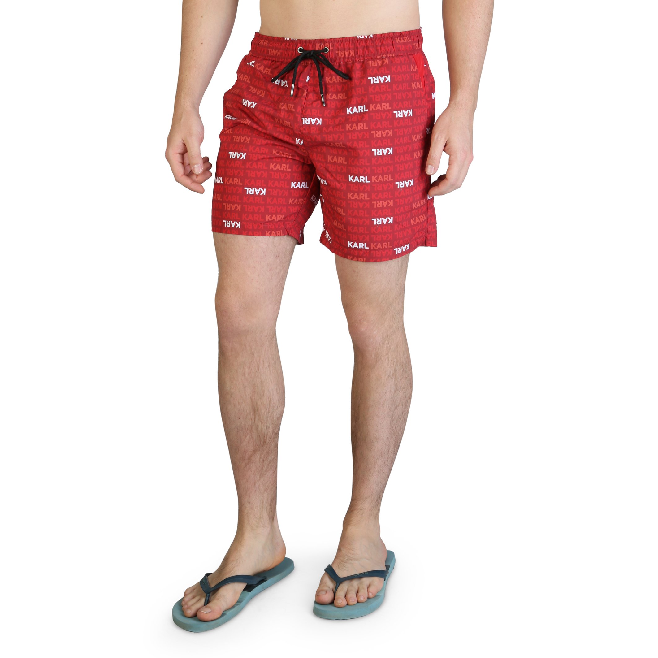 Karl Lagerfeld Men's Swimwear Various Colours KL21MBM06 - red S