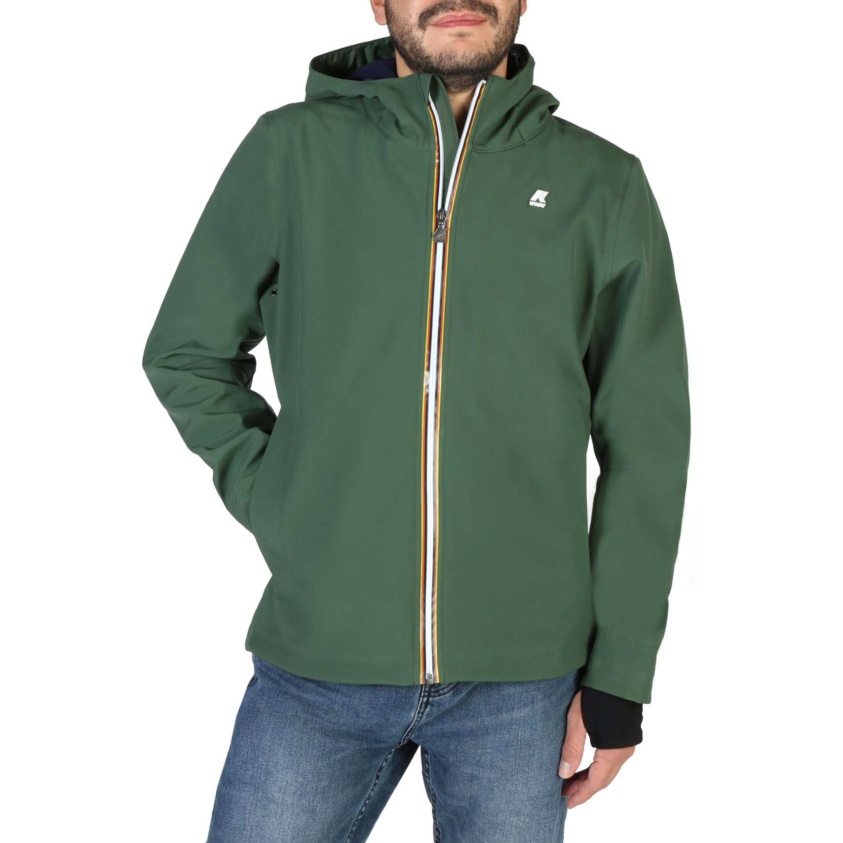 K-Way Men's Jacket Various Colours JACK-BONDED-K008J00 - green S