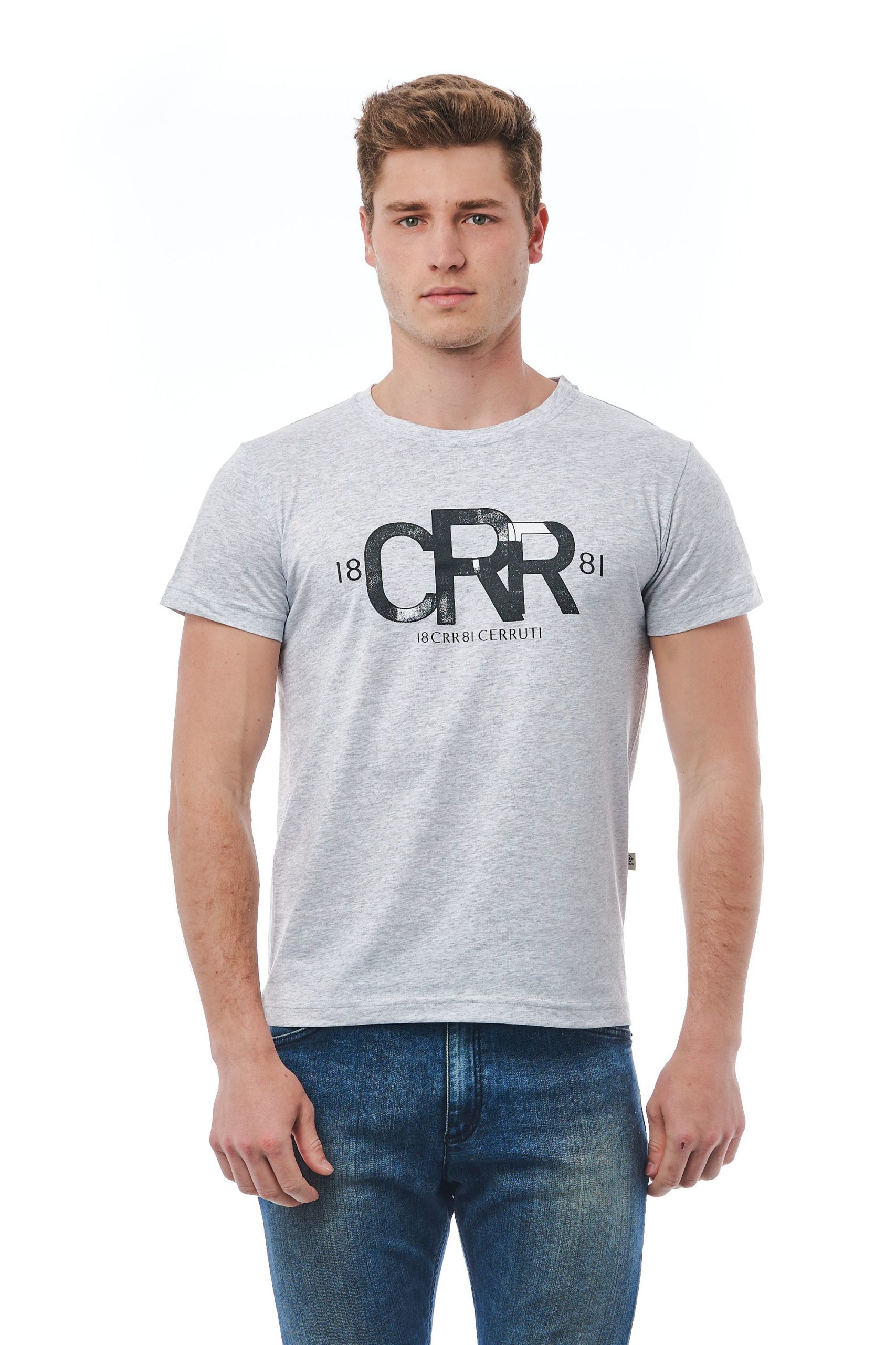 Cerruti 1881 Men's Grich Lt Grey T-Shirt Gray CE1409882 - M