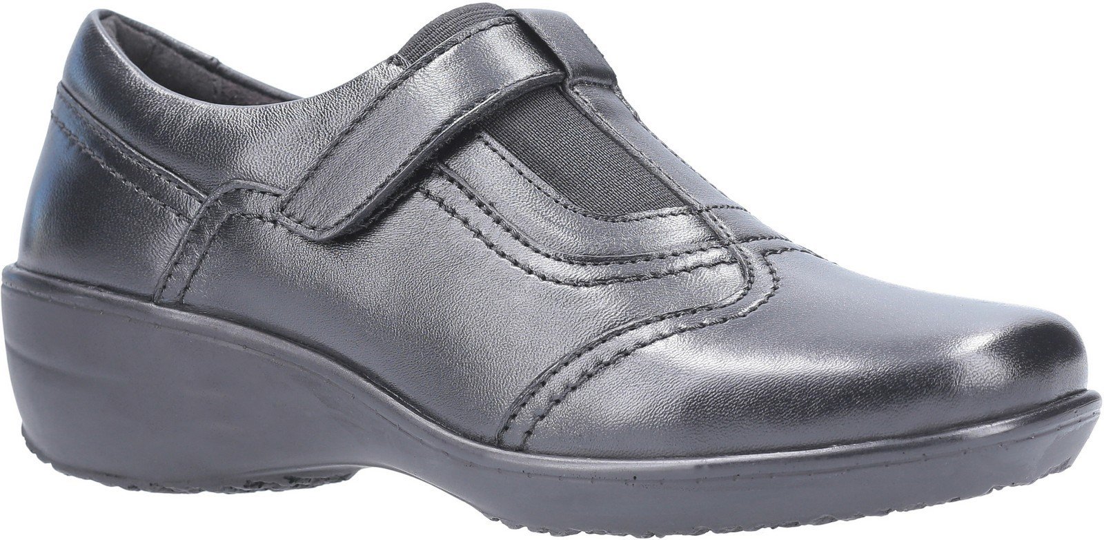 Fleet & Foster Women's Ethel Touch Fasten Trainer Black 29297-49587 - Black 3