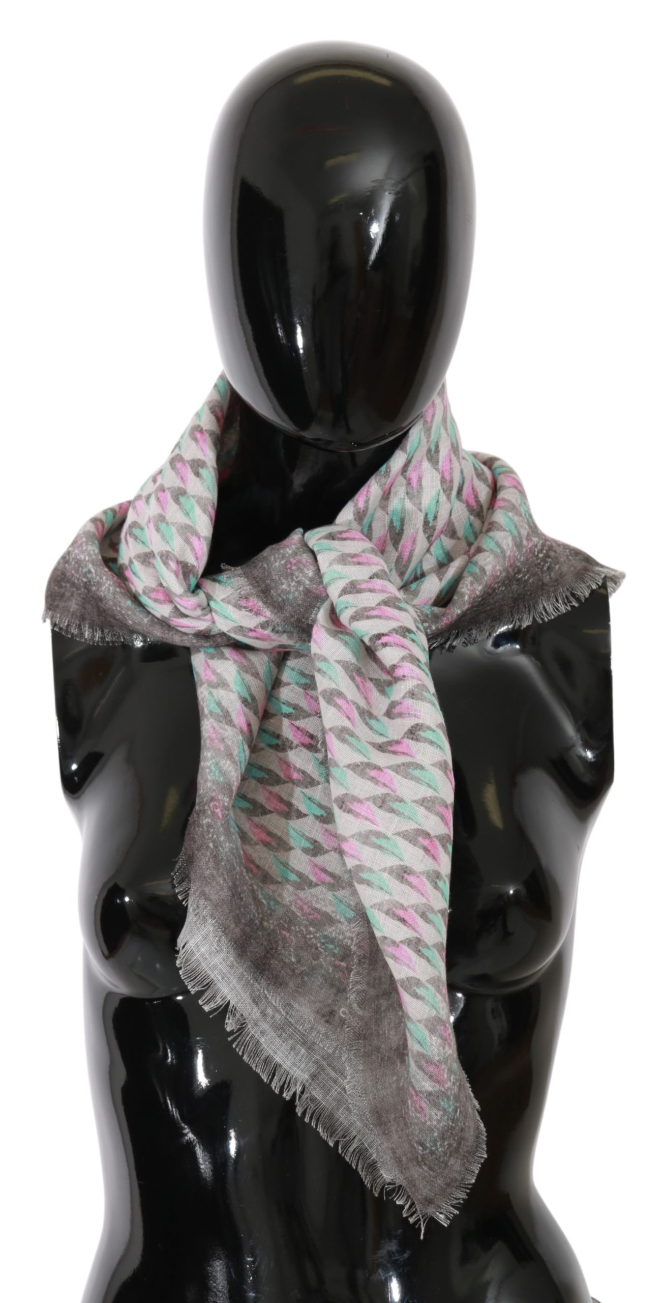 Costume National Women's Printed Neck Wrap Scarf Multicolor MS1505