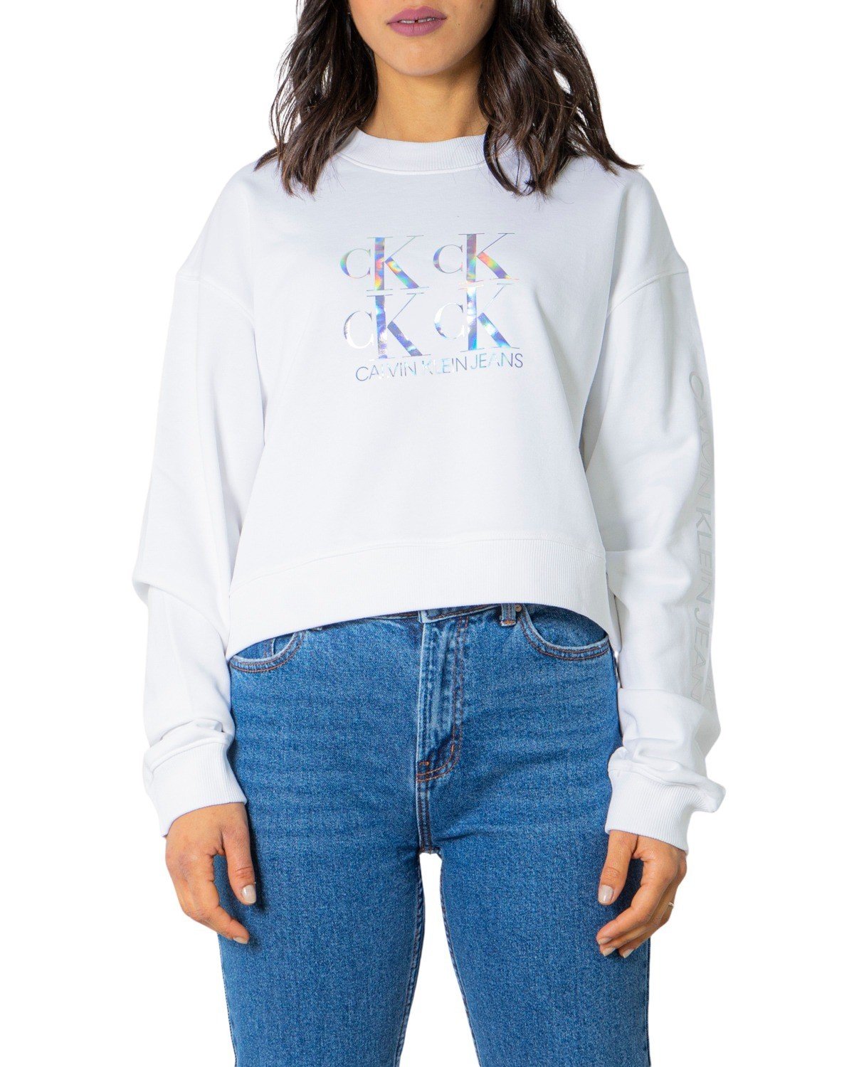 Calvin Klein Jeans Women Sweatshirt Various Colours 238990 - white S
