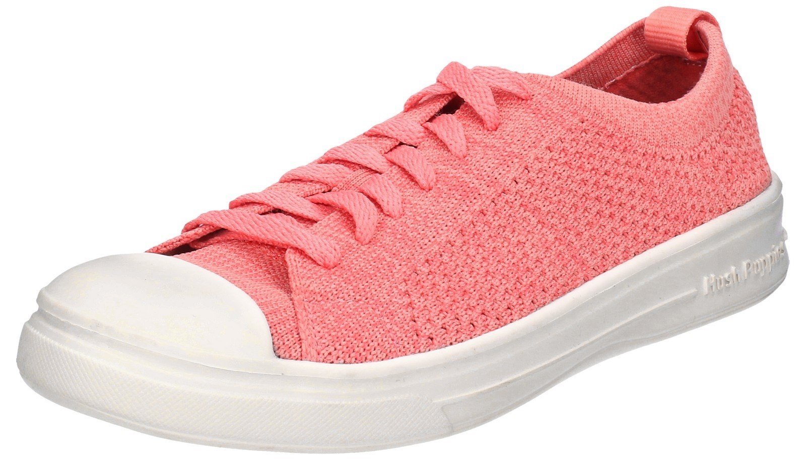 Hush Puppies Women's Schnoodle Lace Up Summer Shoe Various Colours 28425 - Coral 3