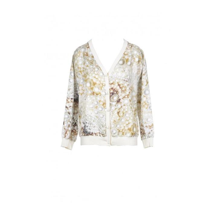 Boutique Moschino Women's Cardigan Beige 171822 - beige 36
