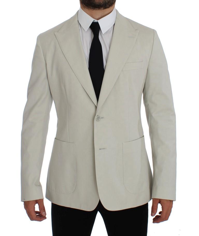 Dolce & Gabbana Men's Cotton Stretch Blazer White GTT10070 - IT44 | XS