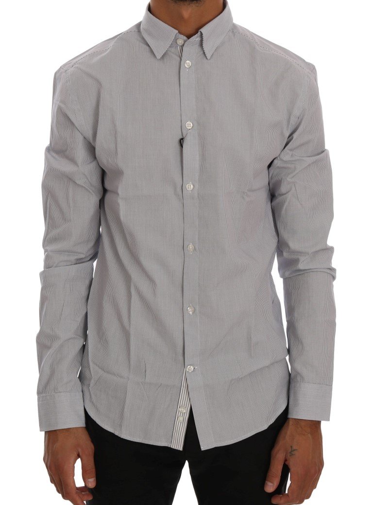Frankie Morello Men's Check Regular Fit Shirt Blue TSH1399 - L