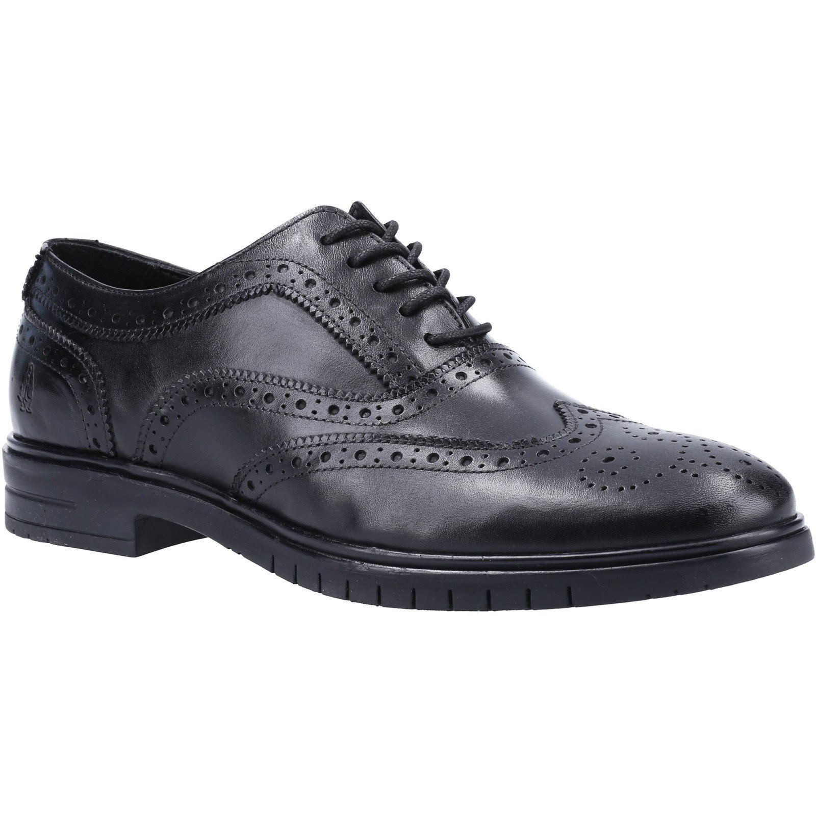Hush Puppies Men's Santiago Lace Brogue Shoe Black 31989 - Black 10
