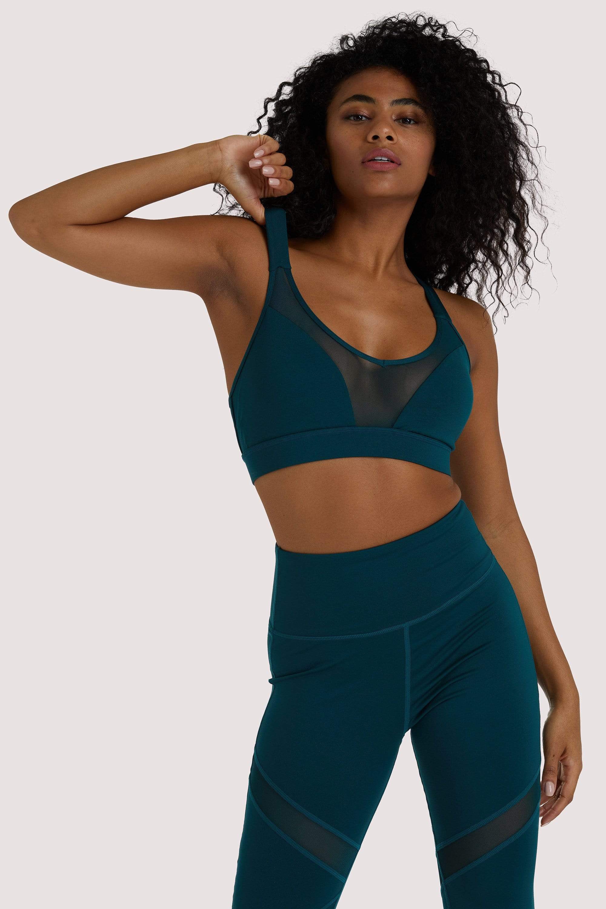 Wolf & Whistle Eco Teal Racer Back Sports Bra UK 10 / US 6