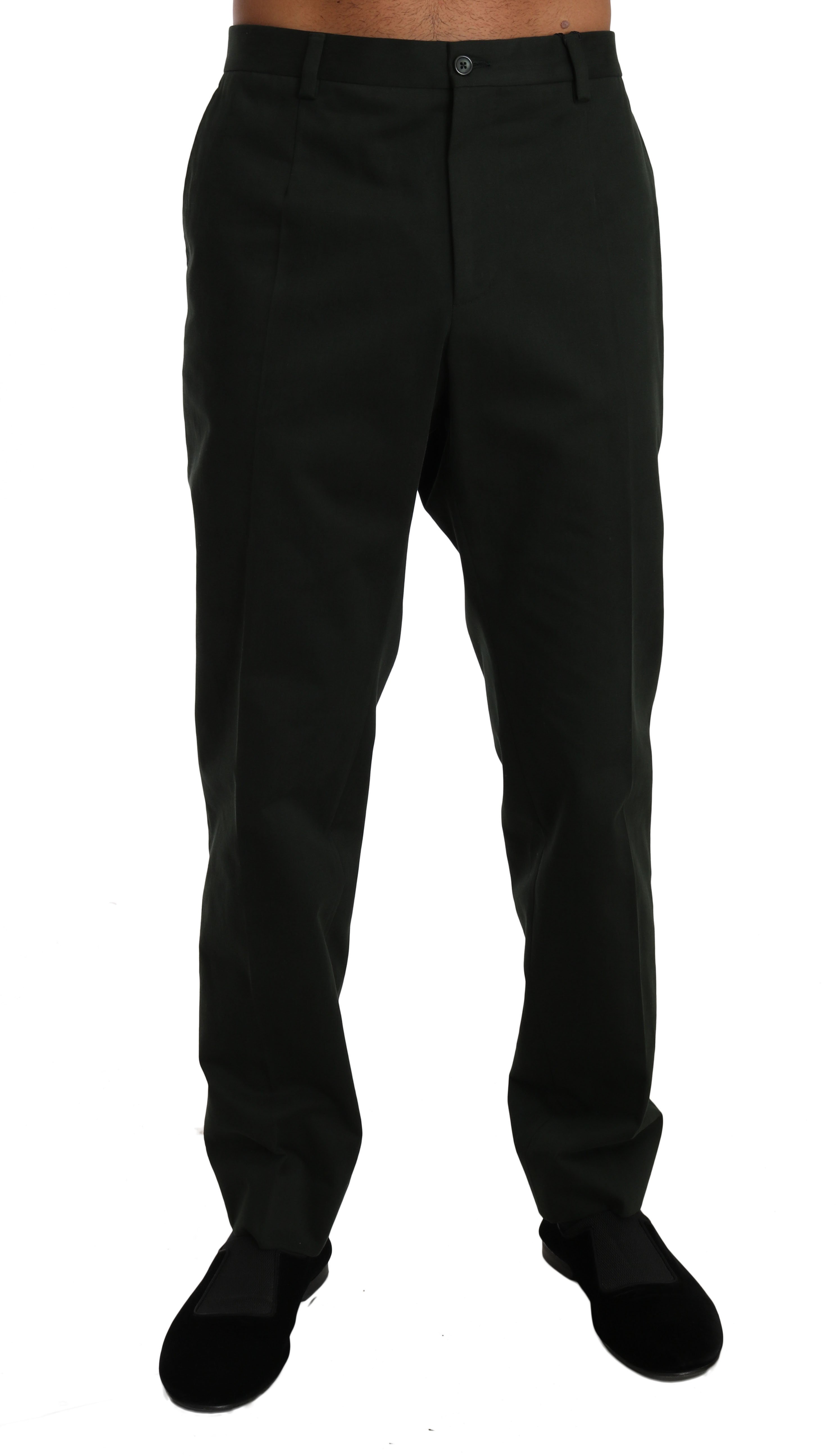 Dolce & Gabbana Men's Cotton Dress Formal Trouser Gray BYX1262 - IT56 | 3XL
