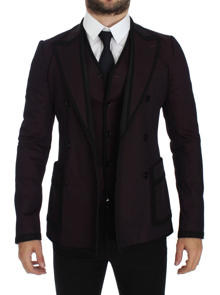 Dolce & Gabbana Men's Torero Slim Fit Stretch Blazer Purple GTT10095 - IT50 | L