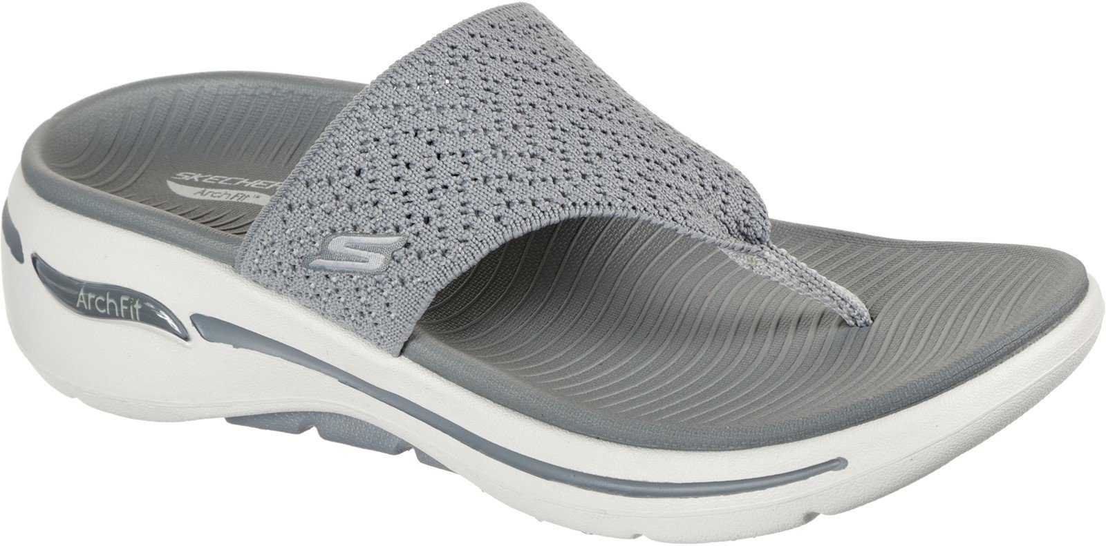 Skechers Women's Go Walk Arch Fit Sandal Various Colours 32151 - Grey 3