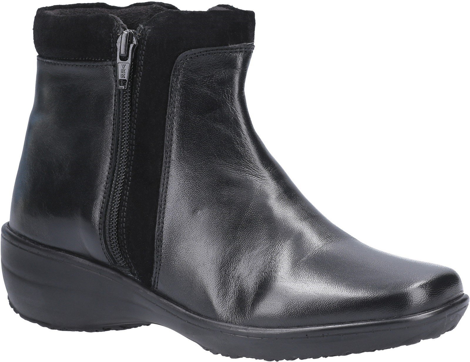 Fleet & Foster Women's Mona Zip Ankle Boot Black 29293-49577 - Black 3