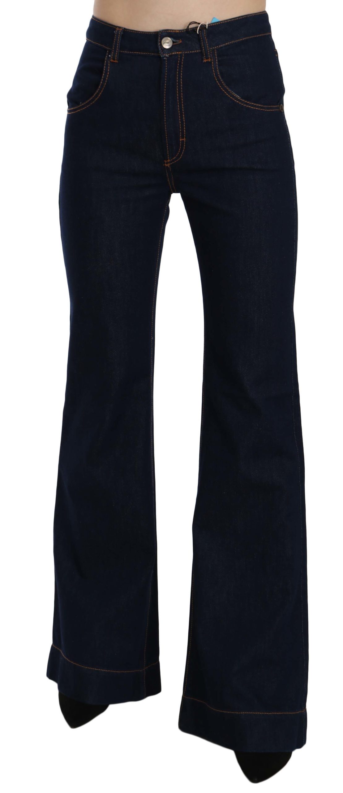 Just Cavalli Women's High Waist Boot Cut Denim Trouser Blue PAN70360 - W26