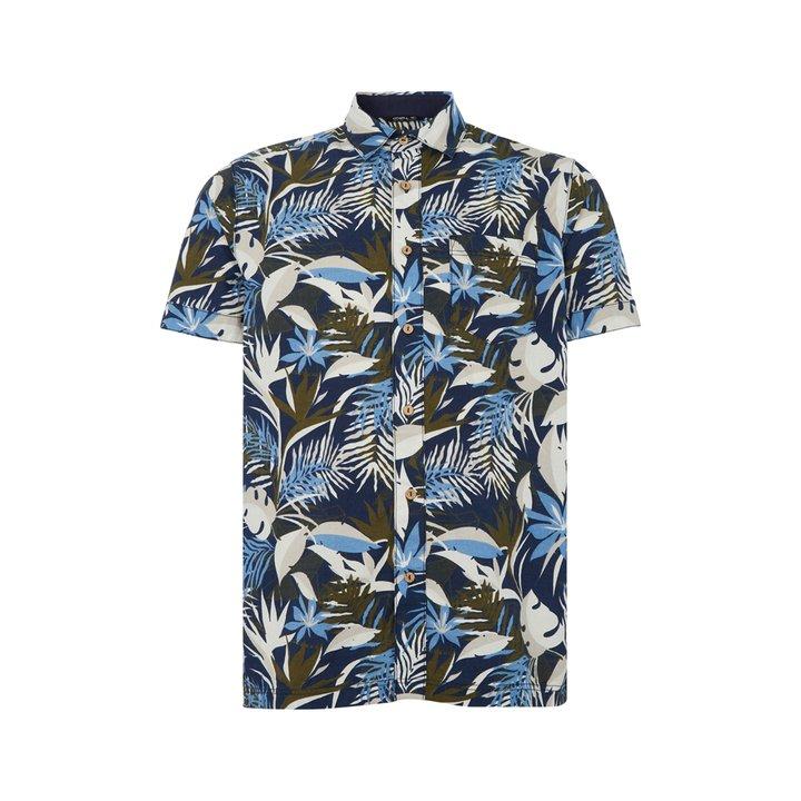 O’Neill Men’s LM Wailuku SS Shirt Various Colours 8719403608394 - XL Blue AOP with Brown